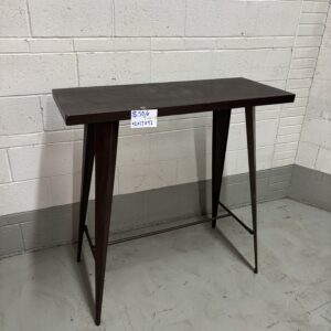42" Brown Metal Bar Height Tables
