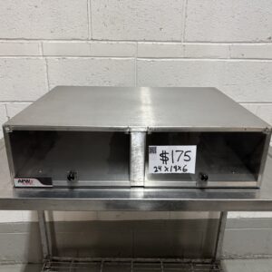 APW Wyott Stainless Steel Hot Dog Bunn Cabinet